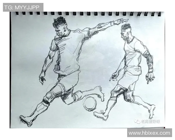 足球明星速写展现球场风采与个人魅力的艺术作品欣赏